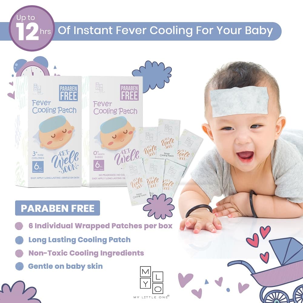MyLO Fever Cooling Patch (6 x Paraben Free Patches) (3yo+) *Purchase any for 35% off or 3 for 50% off